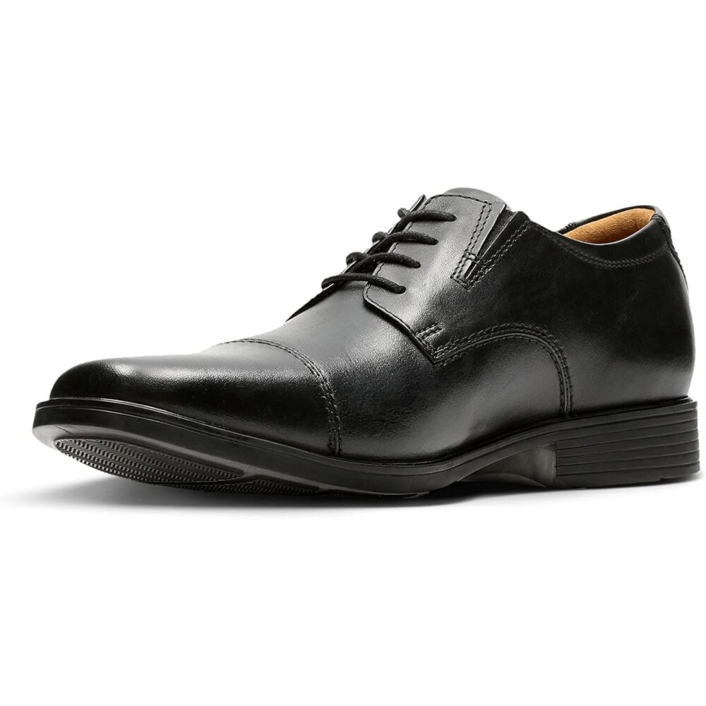 Men's Polished Black Leather Shoes